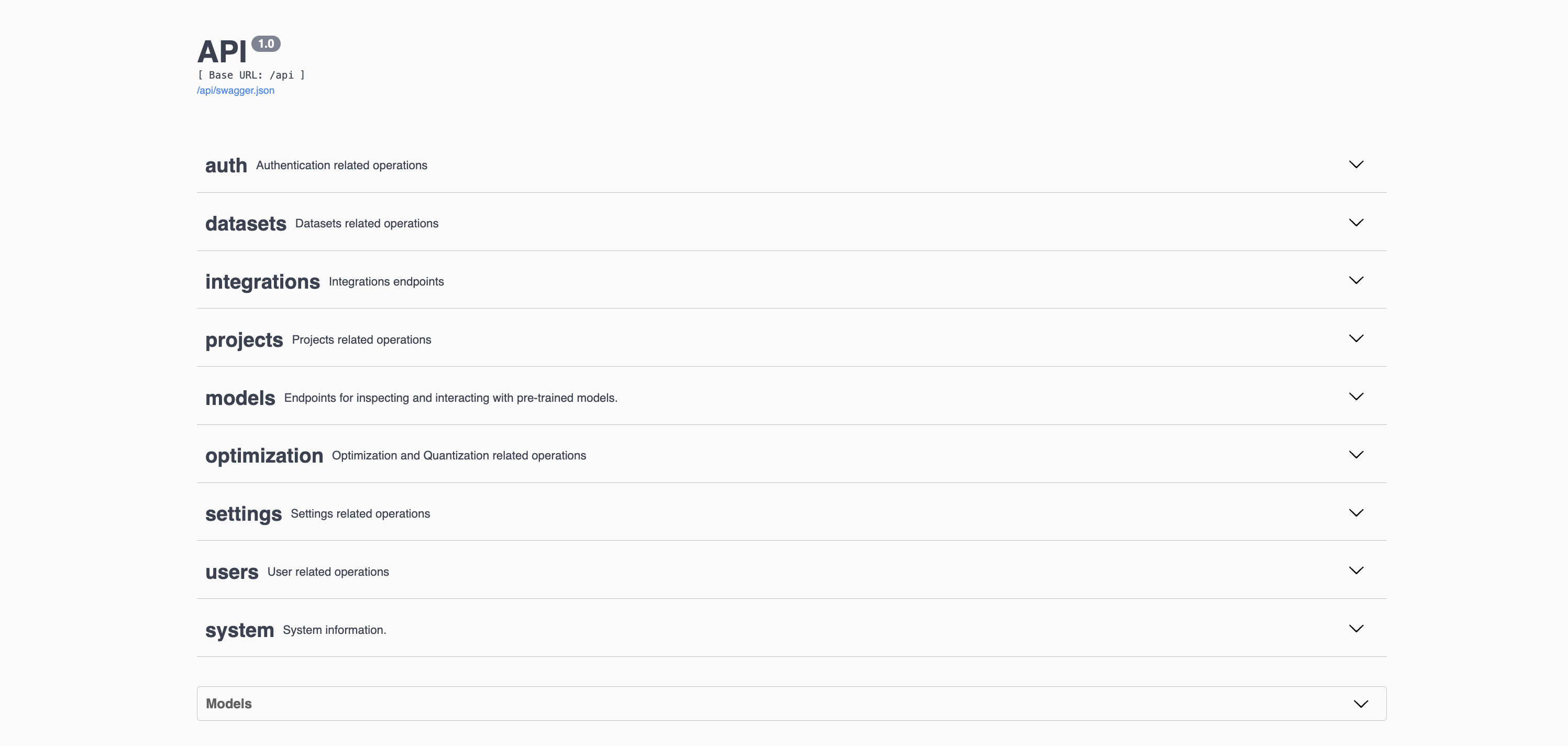 API Documentation Overview